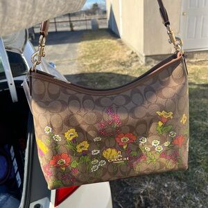 Coach Brown Floral Women's Bag